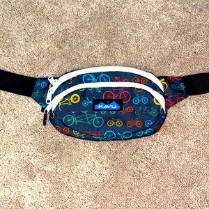 Blue patterned KAVU Fanny pack